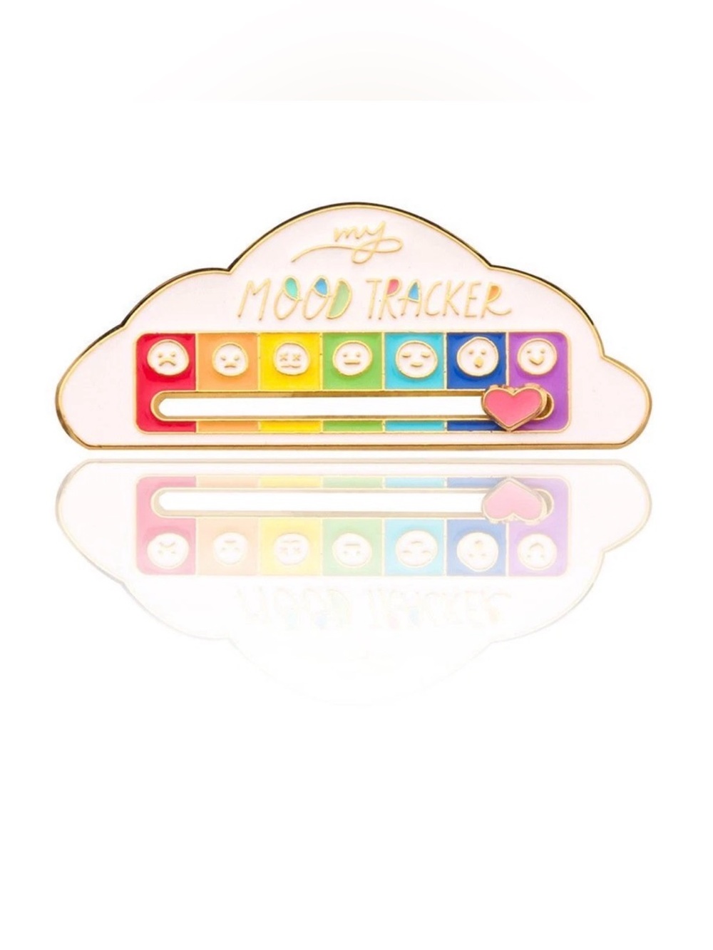 My Mood Tracker on a Cloud Enamel Pin - Express Your Emotions!